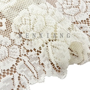 Wenxiang Embroidered Table Runner 33X114Cm Beige Polyester Home Decor Rectangle Geometric Pattern - Product Image 5
