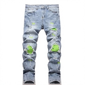 Pantalones de Hombre Lotfeel de Alta Calidad, Estilo Vintage, Corte Bootcut, Marca Privada, Ajuste Holgado, Denim Selvedge, Desgastados, con Botones, Cintura Alta - Product Image 2