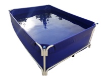 Proveedor Principal de Tanques de PVC para Acuicultura de Estructura Simple, Contenedores de Plástico para Piscifactorías, Estanques de 1000L-500000L de Capacidad, Redondos/Cuadrados