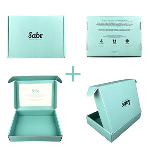 Caja de correo de papel grueso turquesa para ropa de bebé, embalaje de alta calidad - Product Image 4