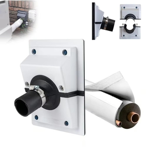 Kit de couverture de ligne de conduite murale en plastique HVAC de 4,5/6 cm avec couverture séparée, installation facile et design portable - Product Image 1