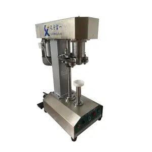 China FUYI Manual Semi Automatic Beverage Soda Beer Aluminum Tin Can Seamer Sealer Sealing Machine
