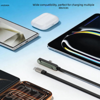Cable de Carga Rápida Tipo-C ZEADA de 240W 5A con Funda de Nailon y Soporte para Teléfono para Laptop y Teléfono