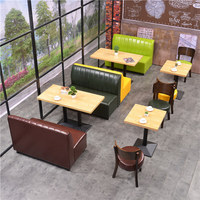 Meubles de restaurant et de café fabriqués en usine en gros, chaises de salle à manger en cuir PU, tables, canapé, banquette à vendre