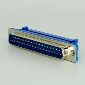 Male Connector D-SUB 37P Male Dual Row Blue Color IDC Crimp Connector Wire To Wire D-sub