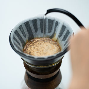 Cafetera de Vidrio Borosilicato de Lujo con Base de Madera y Diseño de Volcán, Juego de Cafetera para Verter - Product Image 4