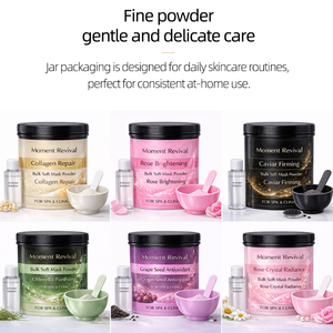 มาส์กเจล OEM ต่อต้านริ้วรอย ทำความสะอาดล้ำลึก มาส์กหน้าออร์แกนิค พาวเวอร์ มอเมนท์ รีไววัล ซอฟท์ มาส์ก พาวเดอร์ - Product Image 1