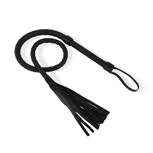 Produit sexuel SM, fouet en cuir tressé, jeu de fessées, accessoires de bondage BDSM pour adultes, jouets - Product Image 1