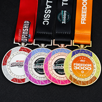 Medallas Personalizadas de Alta Calidad, Diseño Directo de Fábrica, Medallas de Metal 3D en Blanco para Premios Deportivos