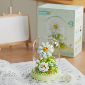 Conjunto de micropartículas, juego de bloques de construcción educativos DIY, nuevo regalo de plástico para el Día del Maestro en idiomas de Flower7392-7422 - Product Image 5