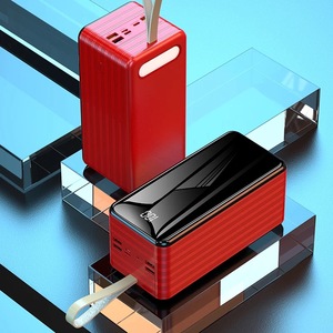 4 USB ชาร์จแบตเตอรี่แบบพกพาพาว<span class=keywords><strong>เวอร์</strong></span><span class=keywords><strong>แบงค์</strong></span>ความจุสูงสำหรับโทรศัพท์มือถือ80000mAh แบตเตอร์รี่สีแดง<span class=keywords><strong>สี</strong></span>ดำโลโก้ - Product Image 4