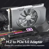 Tarjeta Adaptadora JEYI M.2 a PCIe 5.0 X4 de Venta al por Mayor de Fábrica, Alta Velocidad de 128 Gb/s, Compatible con Ranuras PCIe X1/X4/X8/X16, Compatible con OEM y ODM