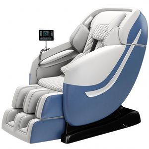 Fauteuil de massage intelligent en cuir moderne, massage du corps entier, zéro gravité, double rail SL, fonction musicale - Product Image 1