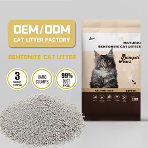Litière pour chat en bentonite en gros, écologique, biodégradable, sans poussière, en forme de boule, 5 kg, faible dispersion, forte agglomération - Product Image 1