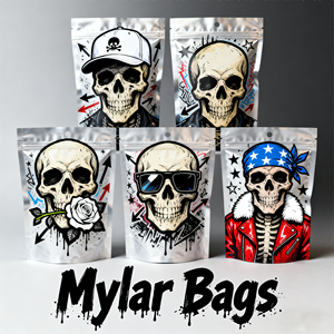 Túi Mylar đứng có khóa kéo, chống mùi, in kỹ thuật số thiết kế tùy chỉnh, trọng lượng 1g, 3.5g, 7g, 14g - Product Image 4