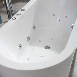 Baignoire de Massage en acrylique autoportante populaire Baignoires à remous à jet d'air Jacuzzier intérieur - Product Image 4
