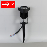 Luminaire de jardin extérieur étanche GU5.3 IP65 en plastique et verre, noir, avec fixation frontale amovible pour allée, pelouse et aménagement paysager