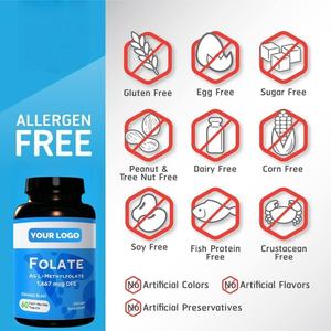 Suplemen kualitas tinggi mendukung Homocysteine & Cognition Plus B9 <span class=keywords><strong>B12</strong></span> l-methyl 5 Mthf methyl tablet <span class=keywords><strong>Folate</strong></span> untuk orang dewasa - Product Image 5