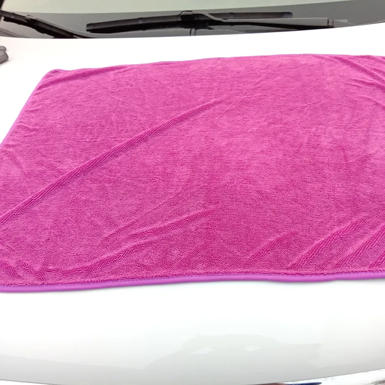 Micro Fiber Pile Auto Care Microfibre Detailing Microfiber Car Wash Cleaning Cloth Twisted large twist Loop drying Towel for car