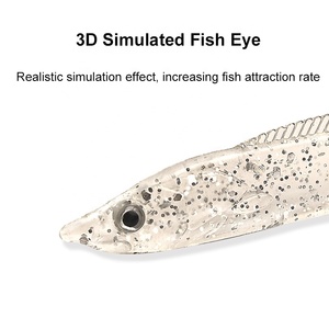Esca Artificiale Morbida a Forma di Pesce Trasparente Simulato per Spigola e <span class=keywords><strong>Rockfish</strong></span> - Product Image 5