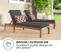 Matériaux haute performance résistant aux UV coussins de chaise longue imperméables pour jardin