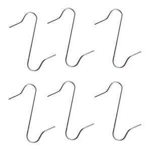 Ganci decorativi natalizi, appendini decorativi in metallo, ganci per albero di natale - Product Image 1