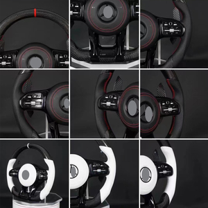 Volante Sportivo in Fibra di Carbonio e Pelle per Nuovi Modelli Mercedes Benz AMG C63 E63 E53 GT <span class=keywords><strong>FLE</strong></span> GLS A35 GLB35 CLA - Product Image 5
