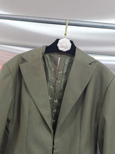 Completo Blazer da <span class=keywords><strong>Donna</strong></span> con Dettagli in Pizzo - Set 2 Pezzi con Giacca <span class=keywords><strong>su</strong></span> <span class=keywords><strong>Misura</strong></span> e Pantaloni a Zampa - Abbigliamento Femminile Sehe Fashion - Product Image 5