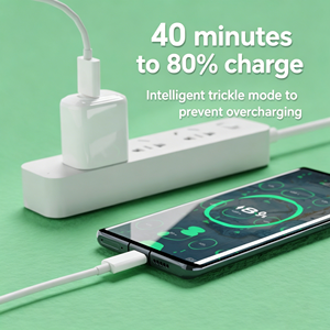 <span class=keywords><strong>65W</strong></span> ซุปเปอร์ <span class=keywords><strong>VOOC</strong></span> สายชาร์จเร็ว USB-C แกนทองแดงบริสุทธิ์สายข้อมูลสำหรับออปโป้ R17 เรียลมี Q5 วันพลัสโทรศัพท์แอนดรอยด์ - Product Image 2