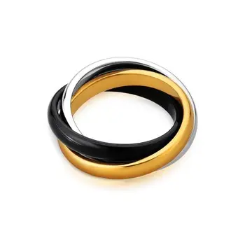 Hoge Kosteneffectieve Keramische Ring Roestvrijstalen Ring Modieuze Nieuwe Producten Met Hoogwaardige Keramische Sieraden