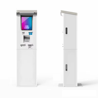 Kiosque de paiement pour stationnement intérieur/extérieur Machine de paiement intelligente en libre-service avec lecteur de cartes Scanner de code QR RFID pour parking