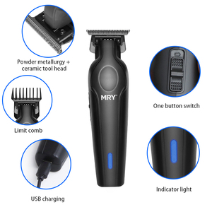 MRY 수염 트리머 면도기 제로 갭 T 블레이드 무선 트리머 남성용 LCD 디스플레이 선물이있는 Edgers Clippers 헤어 커팅 키트 - Product Image 3