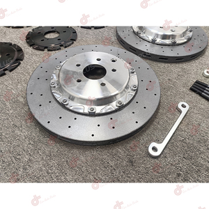 Front 390x34mm and Rear 380x30mm Carbon Ceramic Brake Rotor with Customized Central Bell for GTR R35 40206-KJ10A 43206-KJ10A - Product Image 3