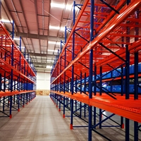 Étagères en acier robustes pour usage industriel, design modulaire, finition antirouille, pour stockage en entrepôt, capacité de charge lourde