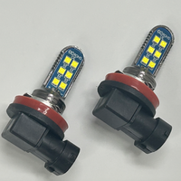 Feux de brouillard laser à brancher, puce 3030, lumière blanche/lumière dorée/lumière lime, H7/9005/9006/H11, phares LED 12V-60V