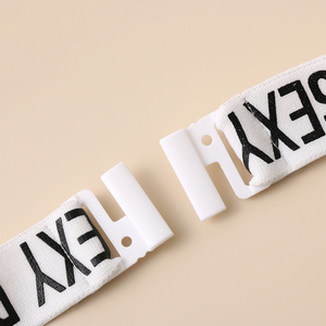 Комплект женского бикини из 2 предметов, бюстгальтер с перекрестными лямками, стринги, Бралетт с надписью - Product Image 5