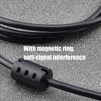 Câble d'imprimante USB 1.5 a mâle à type B mâle haute vitesse de 2.0 m avec anneau magnétique pour scanner d'ordinateur