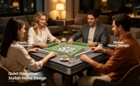Table de Mahjong Automatique KEDI 2 en 1, Table à Manger Moderne, Faible Bruit, Jambes Métalliques Robustes, Coins Carrés, Écologique, Jeu de Société pour la Maison