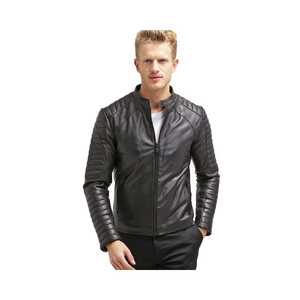 Blouson aviateur en cuir camouflage unisexe de créateur, col montant, imperméable, coupe-vent, qualité supérieure, doublure intérieure douce, hiver - Product Image 1