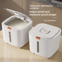 Seau à riz en plastique ménager de qualité alimentaire, conteneur à riz scellé, anti-insectes, résistant à l'humidité, boîte de rangement pour farine, épaissi