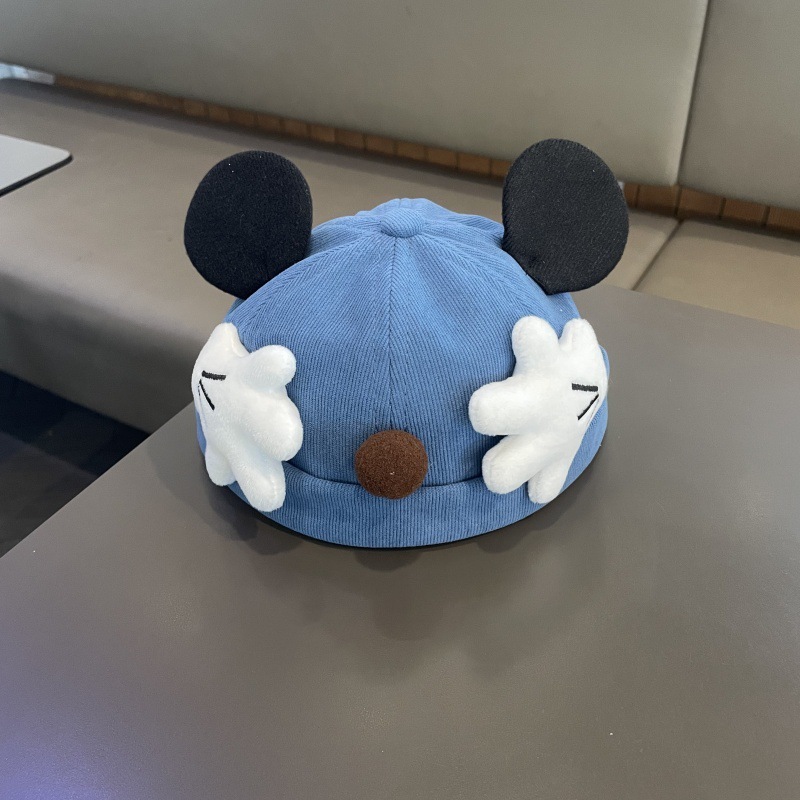 bonnet enfant en bleu