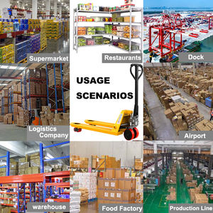 Sığır baskı dükkanları tarafından basılan perakende sığır için 685mm çatal genişliği bir silindir palet taşıyıcı ile yeni manuel 2T hidrolik kamyon - Product Image 6