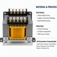 Transformateur de commande monophasé, transformateur de puissance de commande industrielle pour équipement de machines-outils