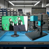 Microscope stéréo 3D 4K YB-330, microscope de mesure industriel pour l'inspection des défauts de composants électroniques, de matériel et de bijoux