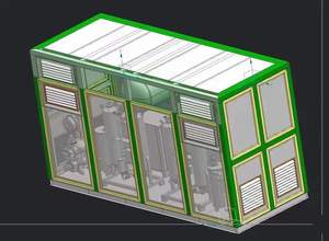 Estación <span class=keywords><strong>de</strong></span> Compresión <span class=keywords><strong>de</strong></span> Aire Integrada en Contenedor para Equipos Industriales ZAKF con Secador <span class=keywords><strong>de</strong></span> Aire por Refrigeración y Secador por Adsorción sin Calor - Product Image 3