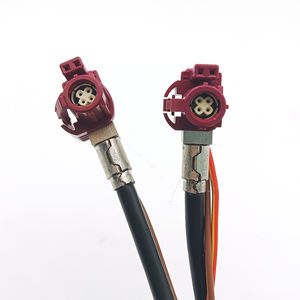 Cable de vídeo de imagen de marcha atrás de coche hembra a hembra código HSD D de 4 + 2 pines de ángulo recto para BMW - Product Image 6