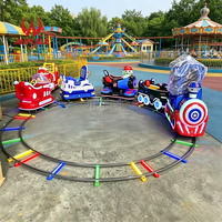 Train électrique sans rail pour enfants à 6 places, équipement touristique attrayant pour parcs d'attractions, manège commercial pour parcs à thème