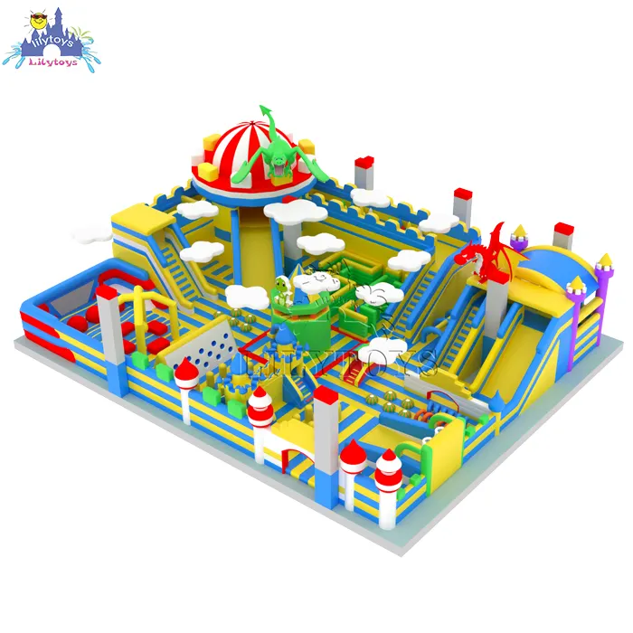 Lilytoys nouveau gonflable D'amusement de Parc De Carnaval Manèges Jeux D'intérieur Enfants Attractions À Vendre