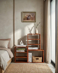 SINETIOR Ensemble de 8 boîtes de rangement modulaires empilables en bois d'acacia, organisateurs modernes pour la maison, étagère de présentation et décoration - Product Image 4