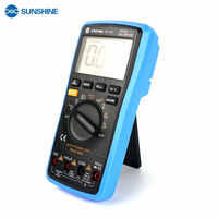 Multimètre numérique entièrement automatique SUNSHINE DT-17N avec écran LCD Instrument de réparation de test de plage d'identification automatique